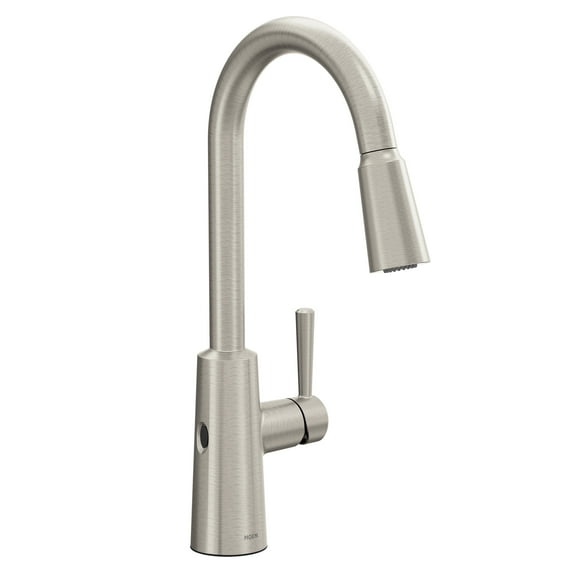 Moen Riley Touchless Single-Handle Pull-Down Sprayer Kitchen Faucet in Spot Resist Stainless