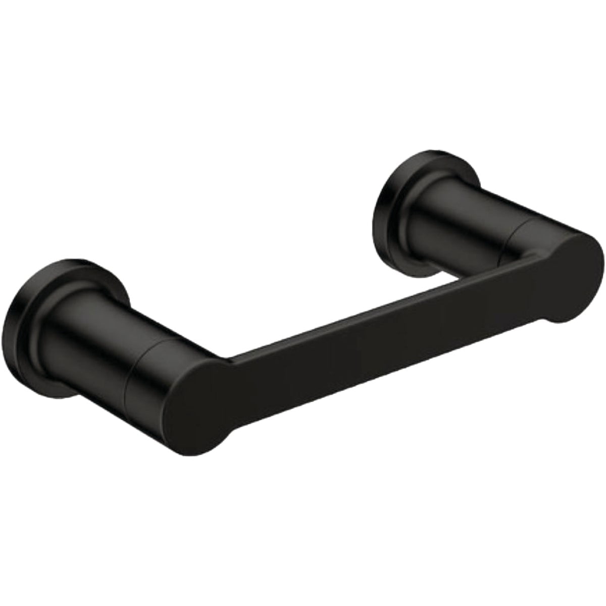 Moen Rinza Modern Matte Black Wall Mount Pivoting Toilet Paper Roll ...