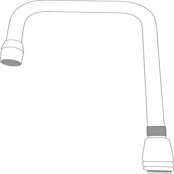 Moen S0003 6" Double Bend Spout From The M-Dura Collection - Chrome