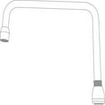 thumbnail image 1 of Moen S0009 10" Double Bend Spout From The M-Dura Collection - Chrome, 1 of 1