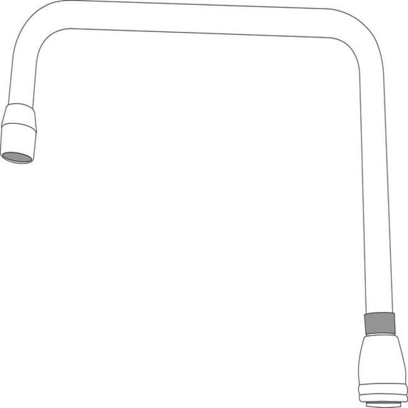 Moen S0009 10" Double Bend Spout From The M-Dura Collection - Chrome