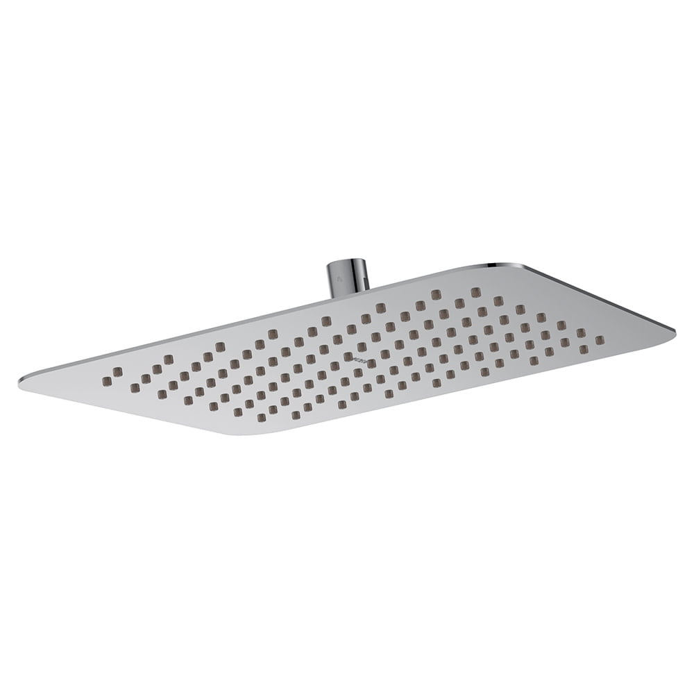 Chrome 12-Inch Square Wall Mounted Rain Shower Head