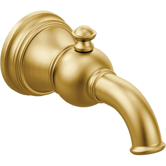 Moen S12104 Weymouth 6 3/4" Wall Mounted Tub Spout - Gold