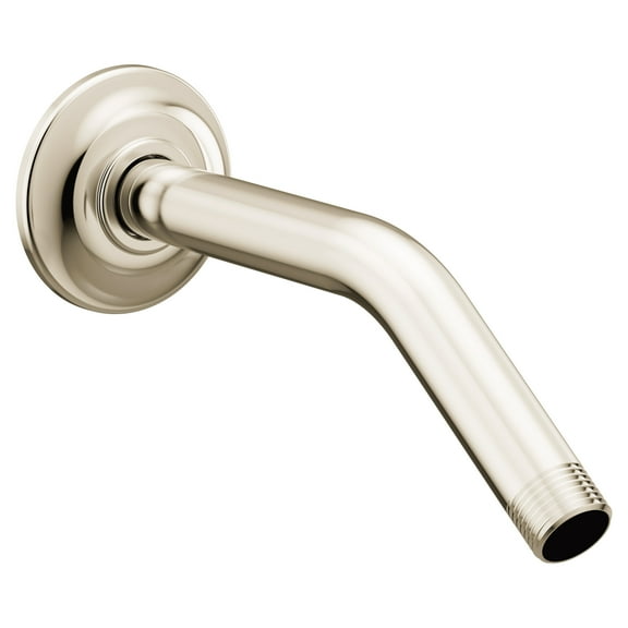 Moen S122NL Premium 8-Inch Standard Shower Arm with Matching Flange Included, Polished Nickel