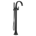 thumbnail image 1 of Moen S3105BL Doux Single Handle Lever Floor Mount Filler in Matte Black, 1 of 6