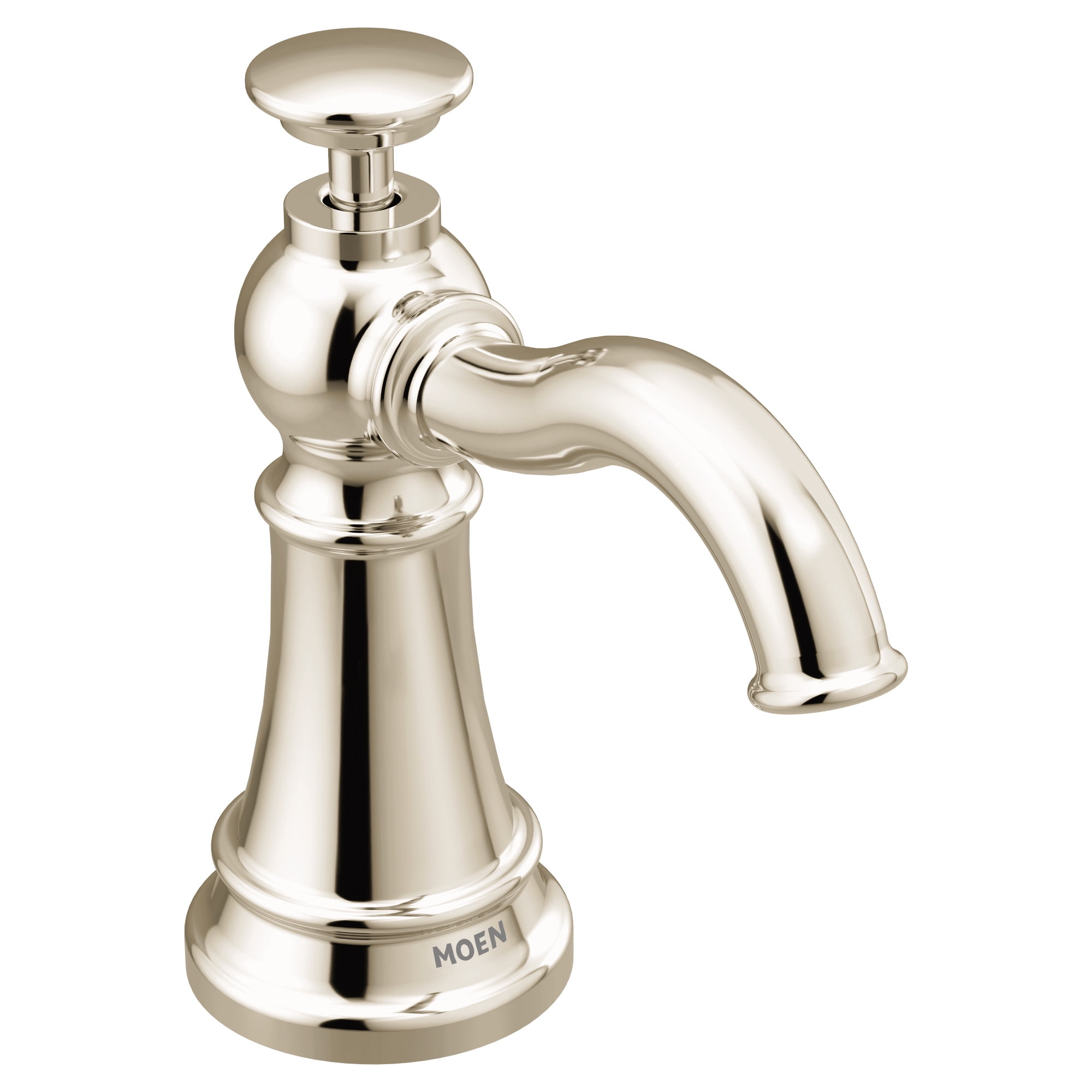 Polished Nickel Traditional Soap Dispenser with Classic Pump