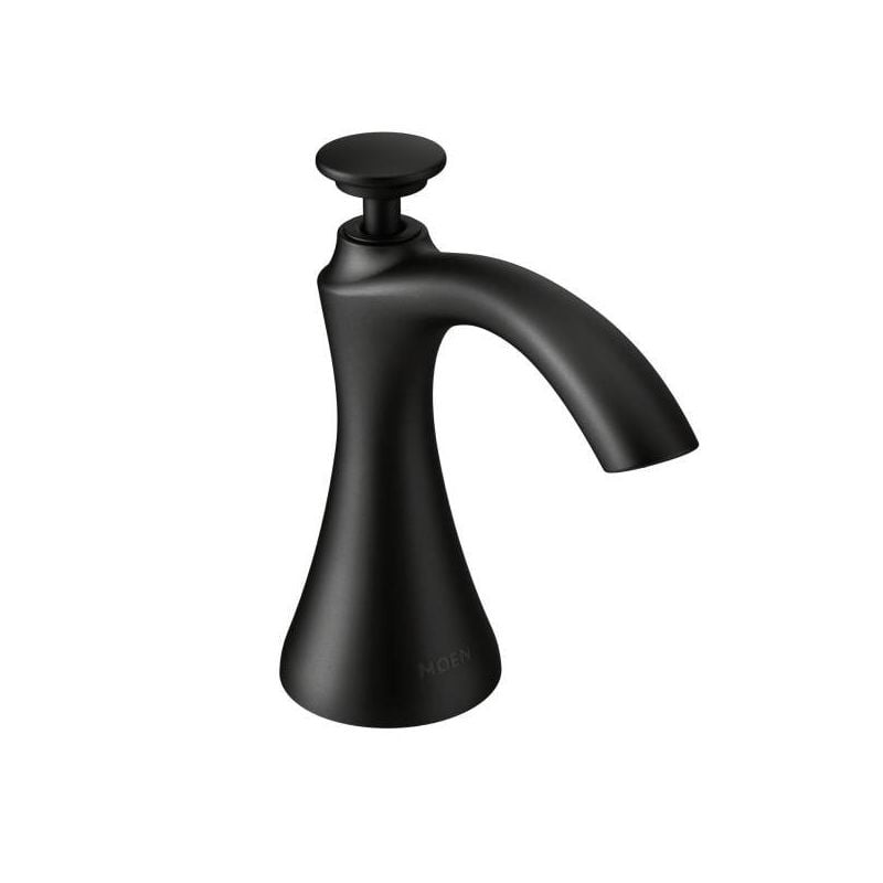 Matte Black Stainless Steel Transitional Soap Dispenser