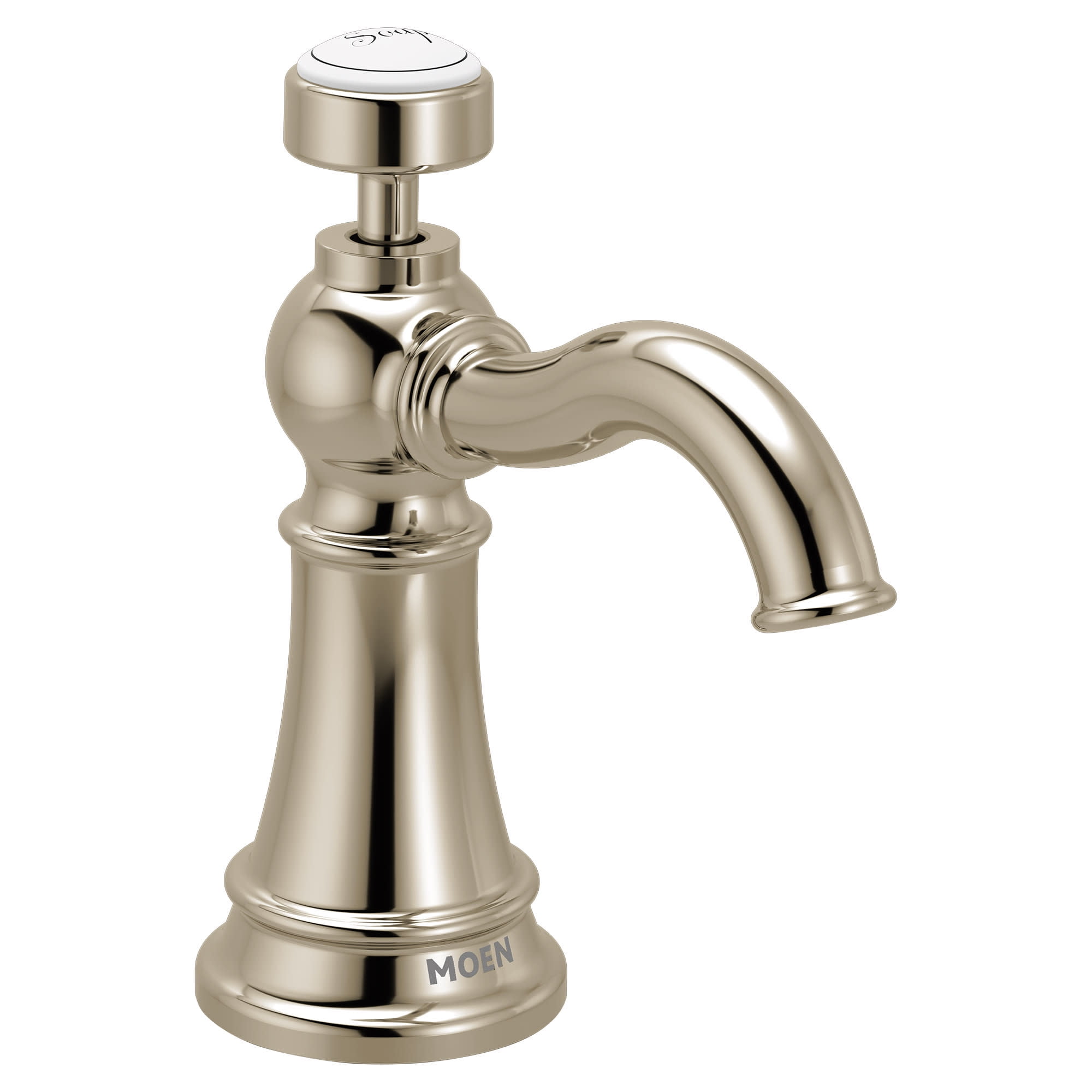 Moen S3949NL Weymouth Deck Mounted Soap Dispenser - Nickel
