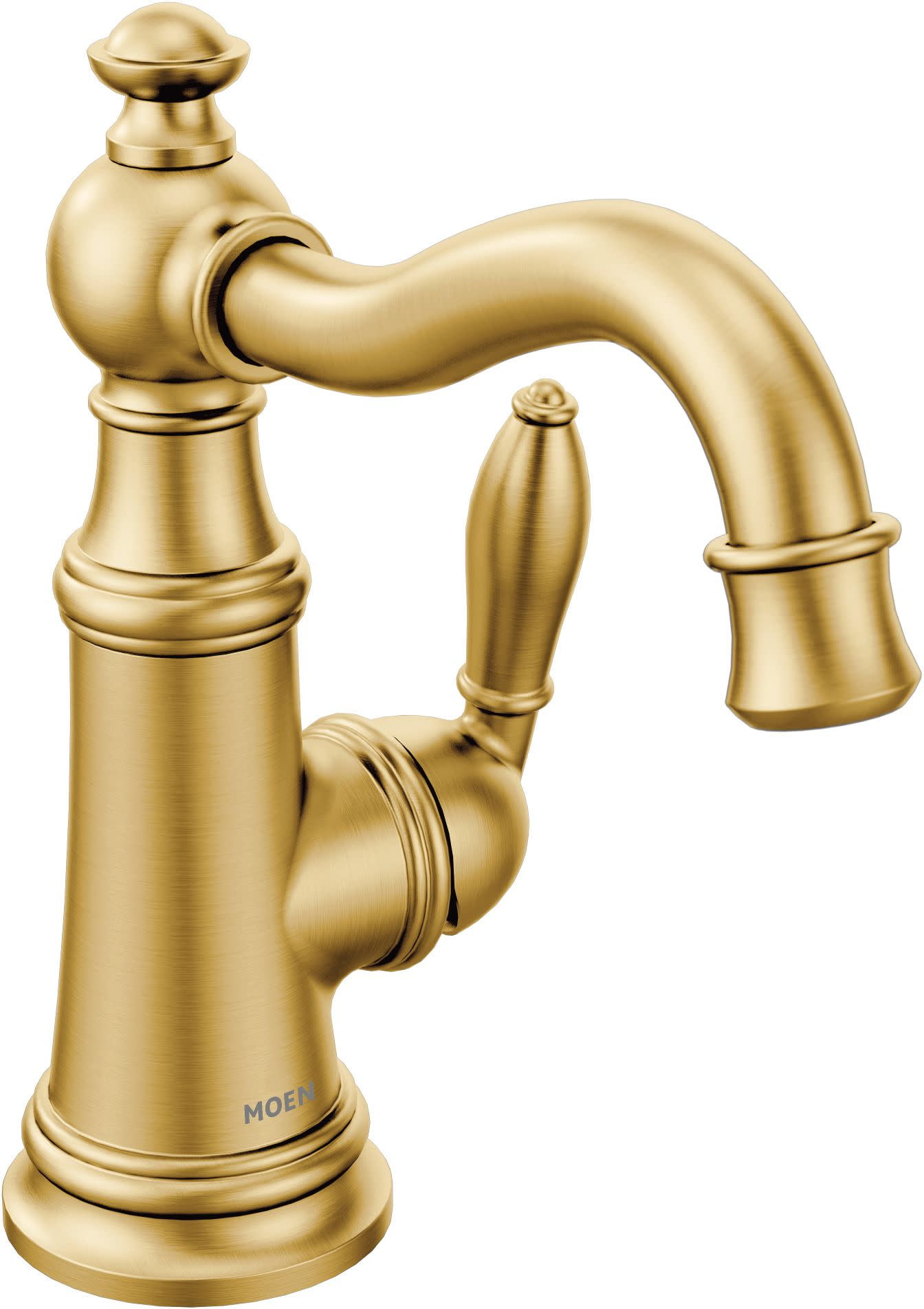 Elegant Brushed Gold One-Handle 7'' Bathroom Faucet