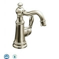 thumbnail image 1 of Moen S42107 Weymouth Single Handle Single Hole Bathroom Faucet (Valve Included) - Nickel, 1 of 7