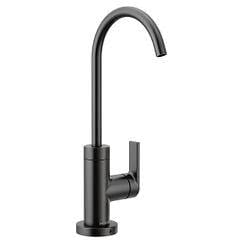 Nio Matte Black Modern High Arc Cold Beverage Faucet