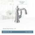 thumbnail image 1 of Moen S62101 Weymouth Low-Arc Bar Faucet - Black, 1 of 2