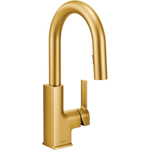 Moen S62308 Sto 1.5 GPM Single Hole Pull Down Bar Faucet - Gold