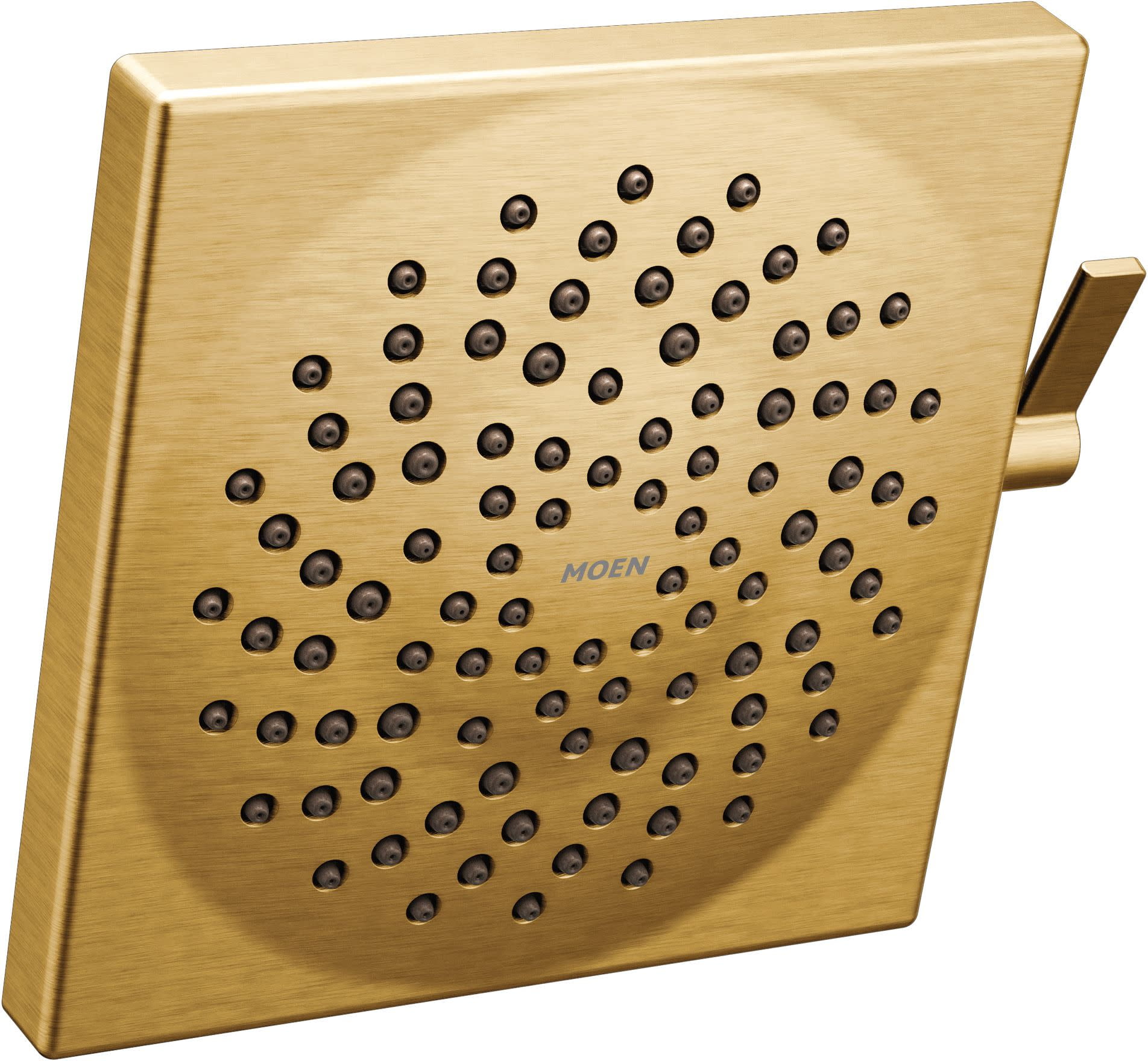 Brushed Gold Square Wall Mounted Rain Shower Head