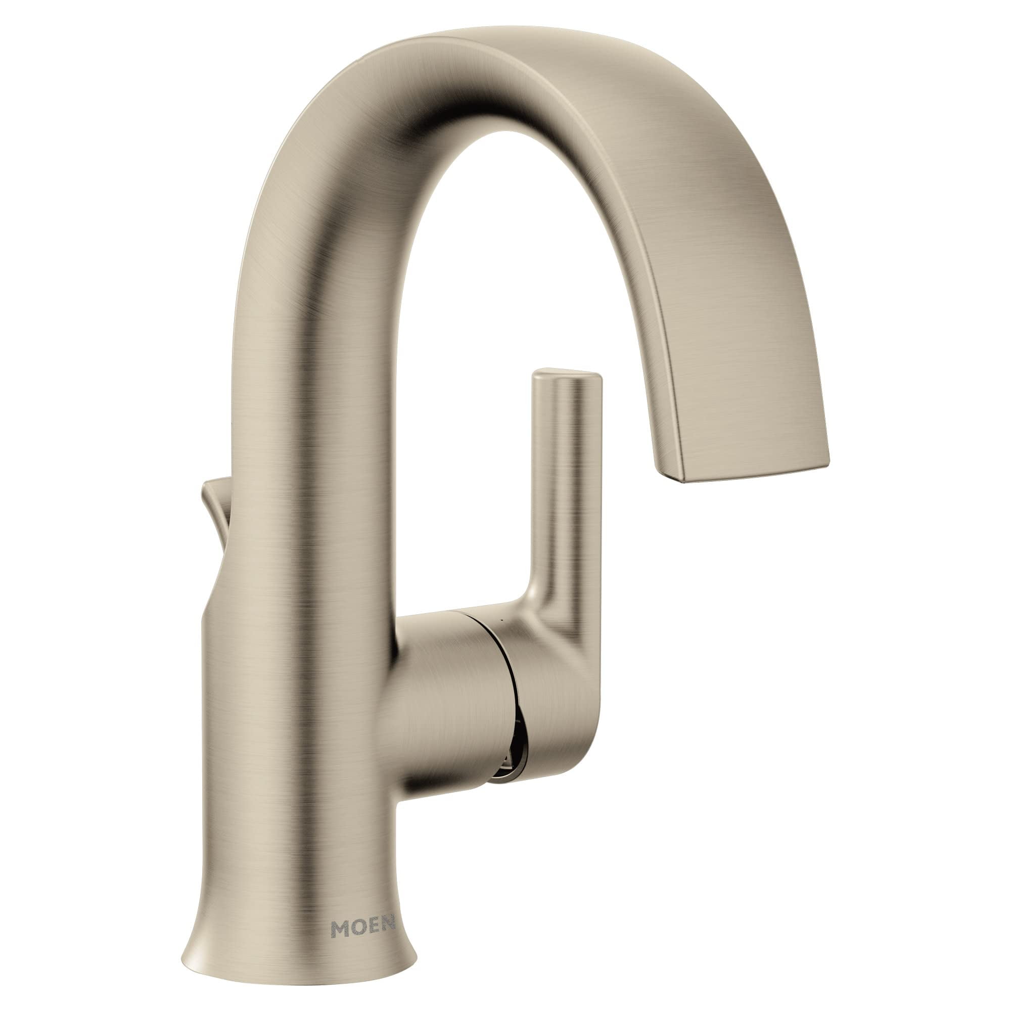 Sleek 8" Black Nickel Single Hole Bathroom Faucet with Drain