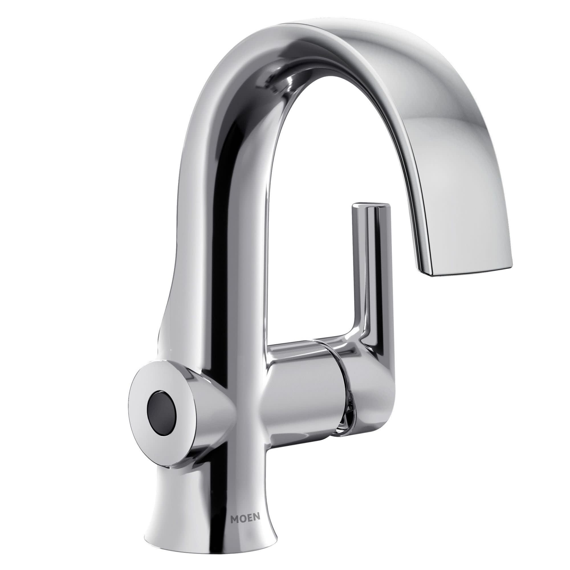 Chrome Touchless Single Handle Bathroom Faucet with High Arc Spout