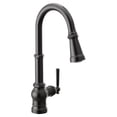 thumbnail image 1 of Moen S72003EV Black Single Hole Pull Down Smart Faucet, 1 of 7