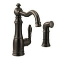 thumbnail image 1 of Moen S72101 Weymouth Low-Arc Kitchen Faucet - Bronze, 1 of 7
