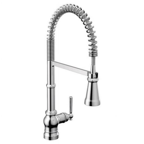 Moen S72103 Paterson 1.5 GPM Single Hole Pre-Rinse Pull Down Kitchen Faucet - Chrome