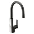 thumbnail image 1 of Moen S72308 Sto 1.5 GPM Single Hole Pull Down Kitchen Faucet - Black, 1 of 7