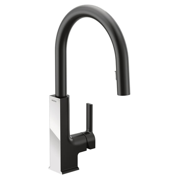 Moen S72308 Sto 1.5 GPM Single Hole Pull Down Kitchen Faucet - Black