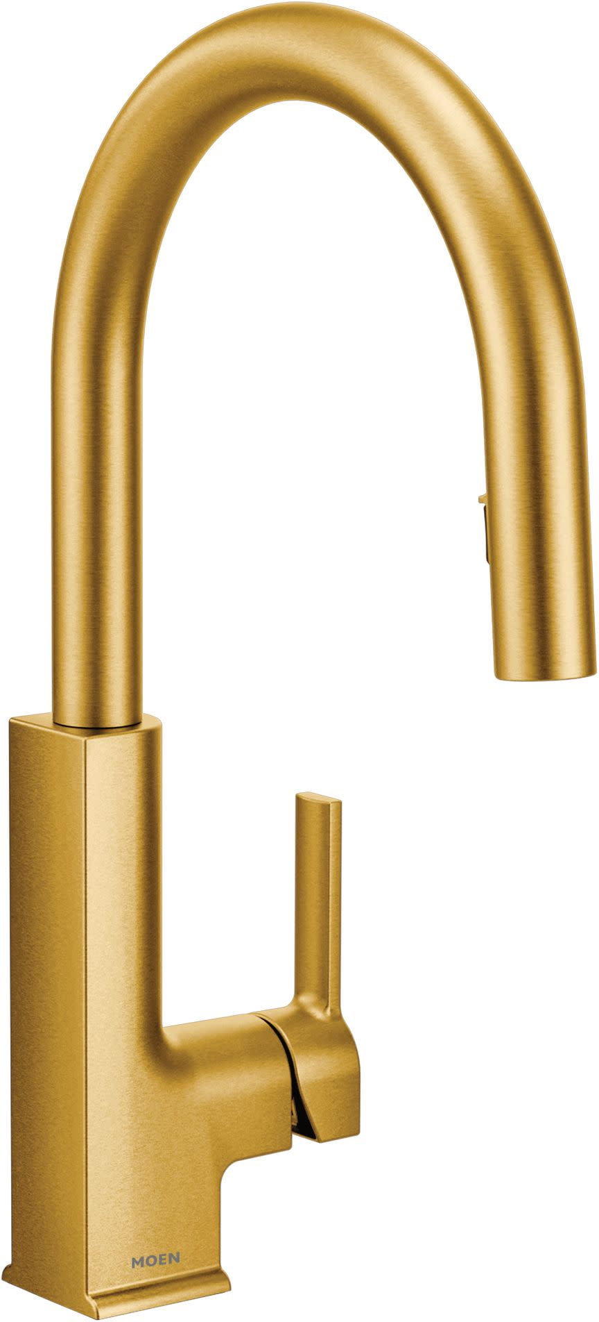 Moen S72308 Sto 1.5 GPM Single Hole Pull Down Kitchen Faucet - Gold ...