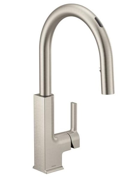 Spot Resist Stainless Modern Kitchen Faucet with Pull-out Spray