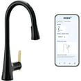 thumbnail image 1 of Moen Sinema Matte Black Smart Faucet Touchless Pull-Down Sprayer Kitchen Faucet with Voice and Motion Control, S7235EV2BL, 1 of 5