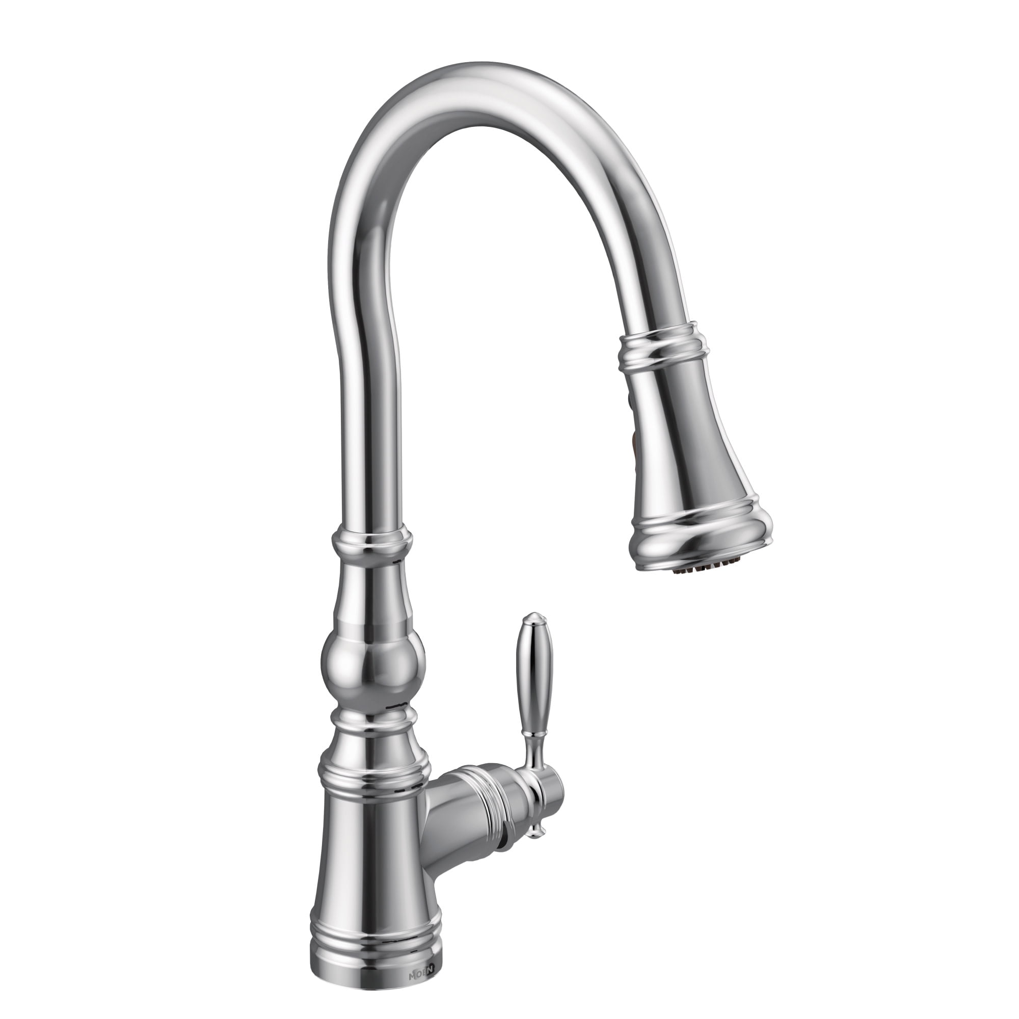 Moen S73004 Weymouth 1.5 GPM Single Hole Pull Down Kitchen Faucet - Chrome