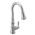 thumbnail image 1 of Moen S73004 Weymouth 1.5 GPM Single Hole Pull Down Kitchen Faucet - Chrome, 1 of 7