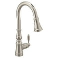 thumbnail image 1 of Moen S73004ev2 Weymouth 1.5 GPM Single Hole Pull Down Smart Kitchen Faucet - Spot Resist, 1 of 7