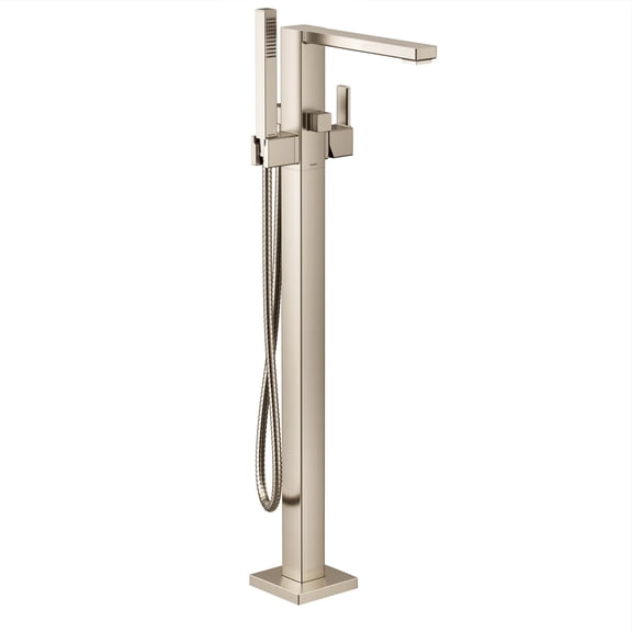 Moen S905BN 90 Degree Floor Mounted Tub Filler - Nickel