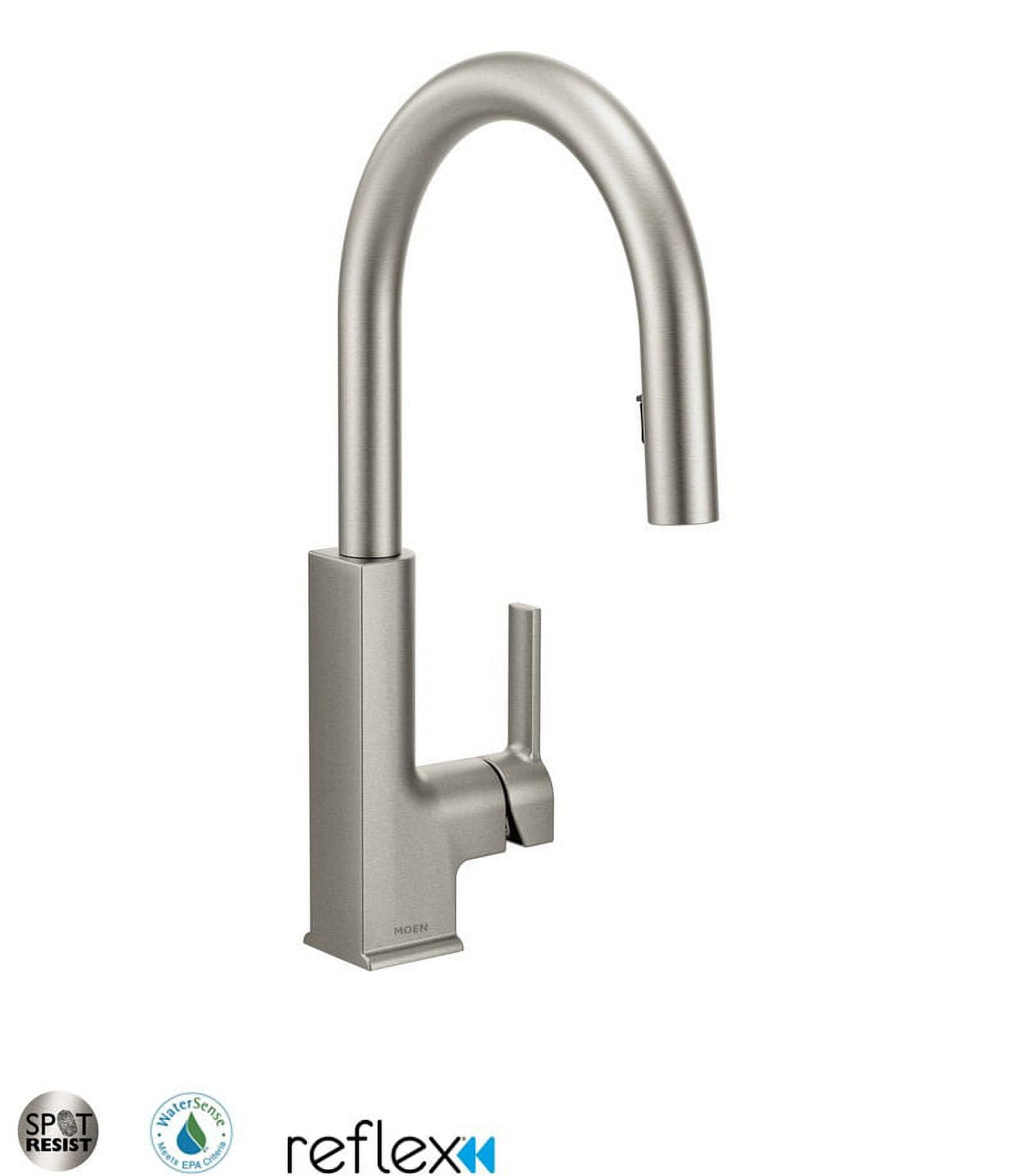 Moen STo Spot Resist Stainless One-Handle Pulldown Kitchen Faucet