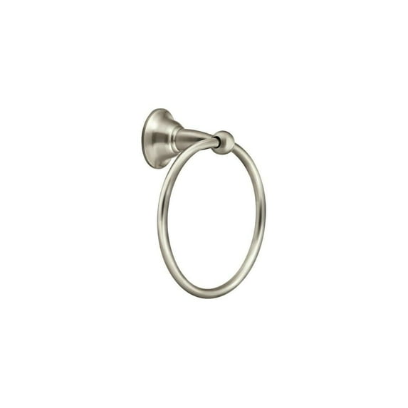 Moen DN6886BN Sage Bathroom Towel Ring, Brushed Nickel