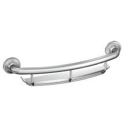 Moen Securemount 16" Grab Bar with Shelf, Chrome, 1"