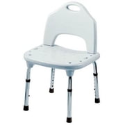 Med Mart Shower Stool Adjustable Tool Free - Large, Blue, Freestanding, Bathroom Use   Residential Use, Standard Application
