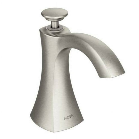 Moen Silver Stainless Steel, Transitional Mounted Soap Dispenser
