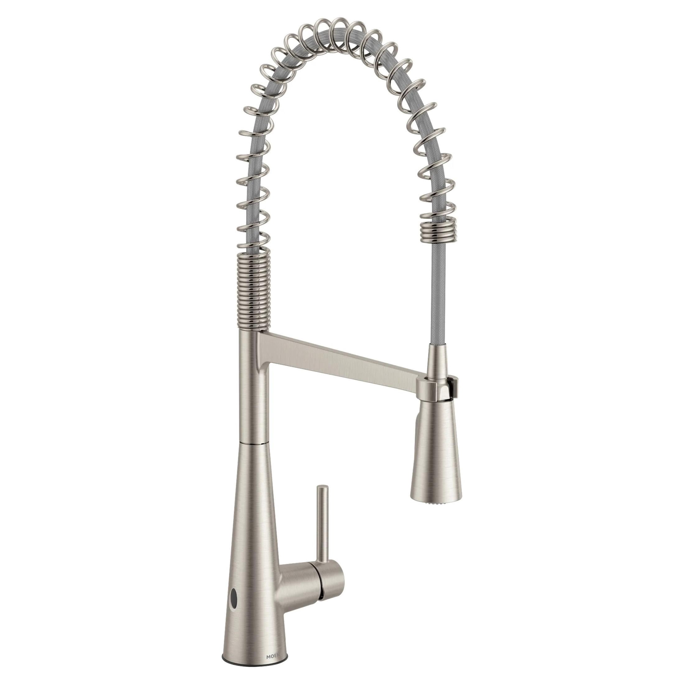 Weave Spring Moen Sleek Spot Resist Stainless One-Handle Touchless High Arc Pulldown ...