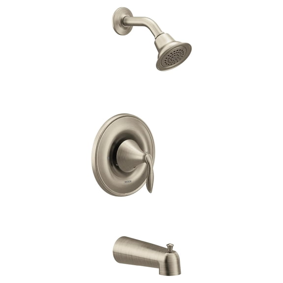 Moen Eva Brushed Nickel Posi-Temp Tub and Shower Trim Kit without Valve