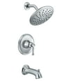 thumbnail image 1 of Moen T2283EP Stainless Steel Tub & Shower Faucet, 1 of 4