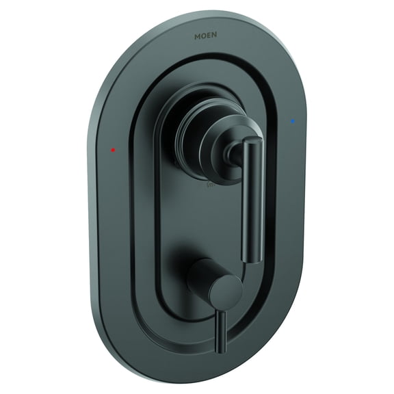 Moen Gibson Dual-Handle Posi-Temp Shower Valve with Built-in 3-Function Transfer Valve Trim Kit, Valve Required, Matte Black