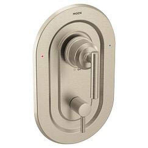 Brushed Nickel Modern Wall-Mounted Shower Lever Trim Kit