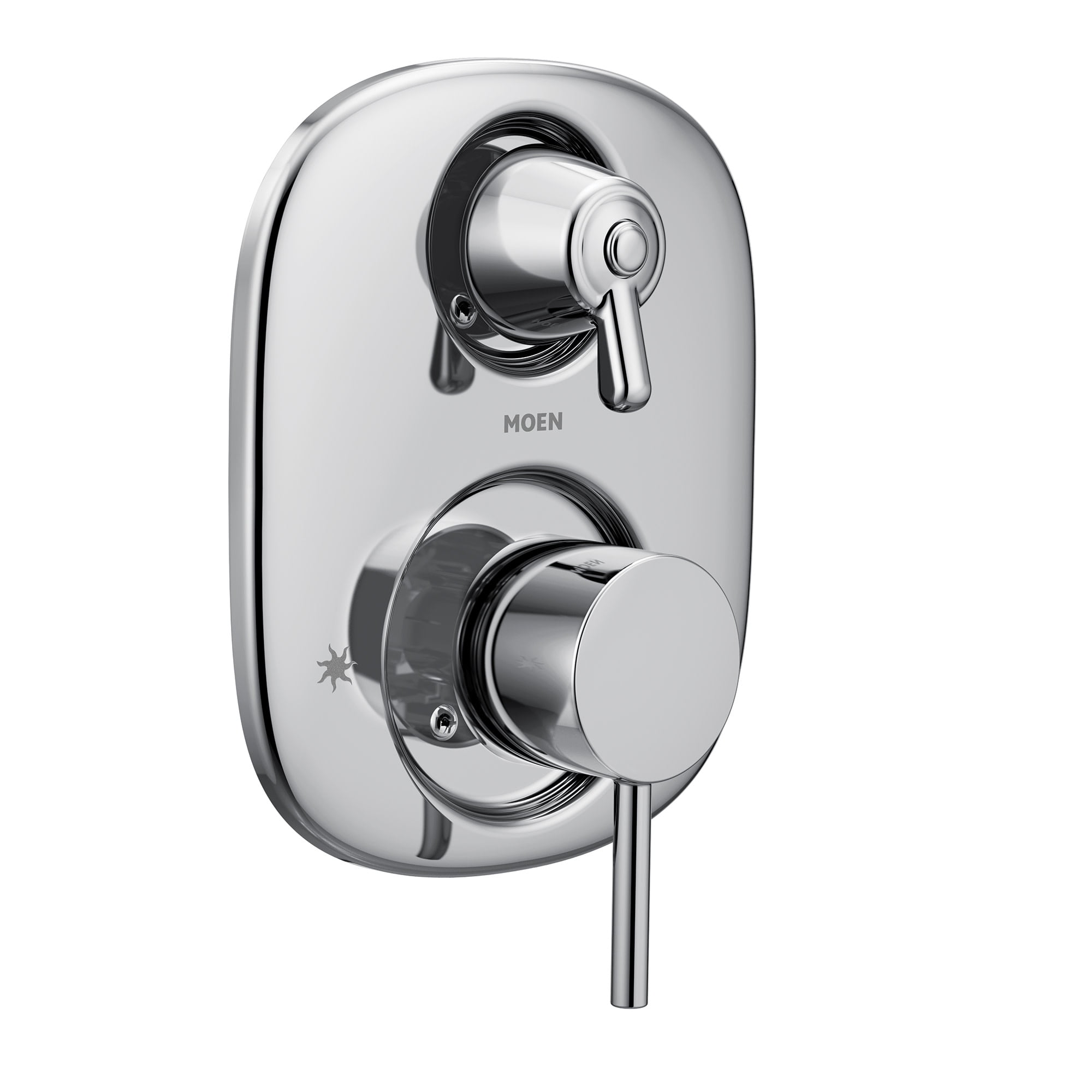 Modern Black Lever Wall-Mounted Shower Faucet Trim Kit