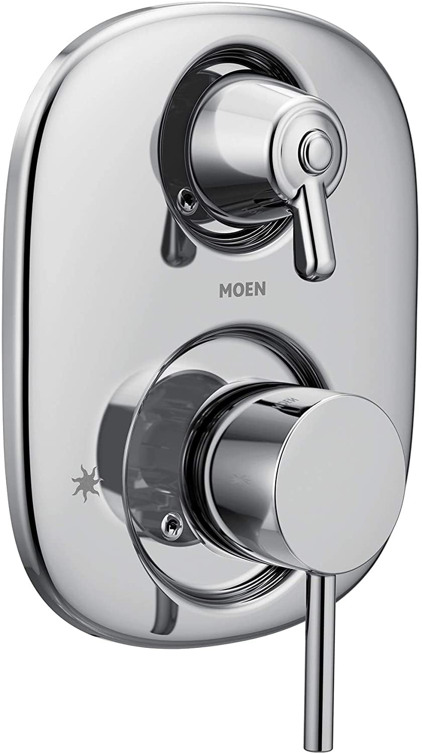 Modern Black Lever Wall-Mounted Shower Faucet Trim Kit