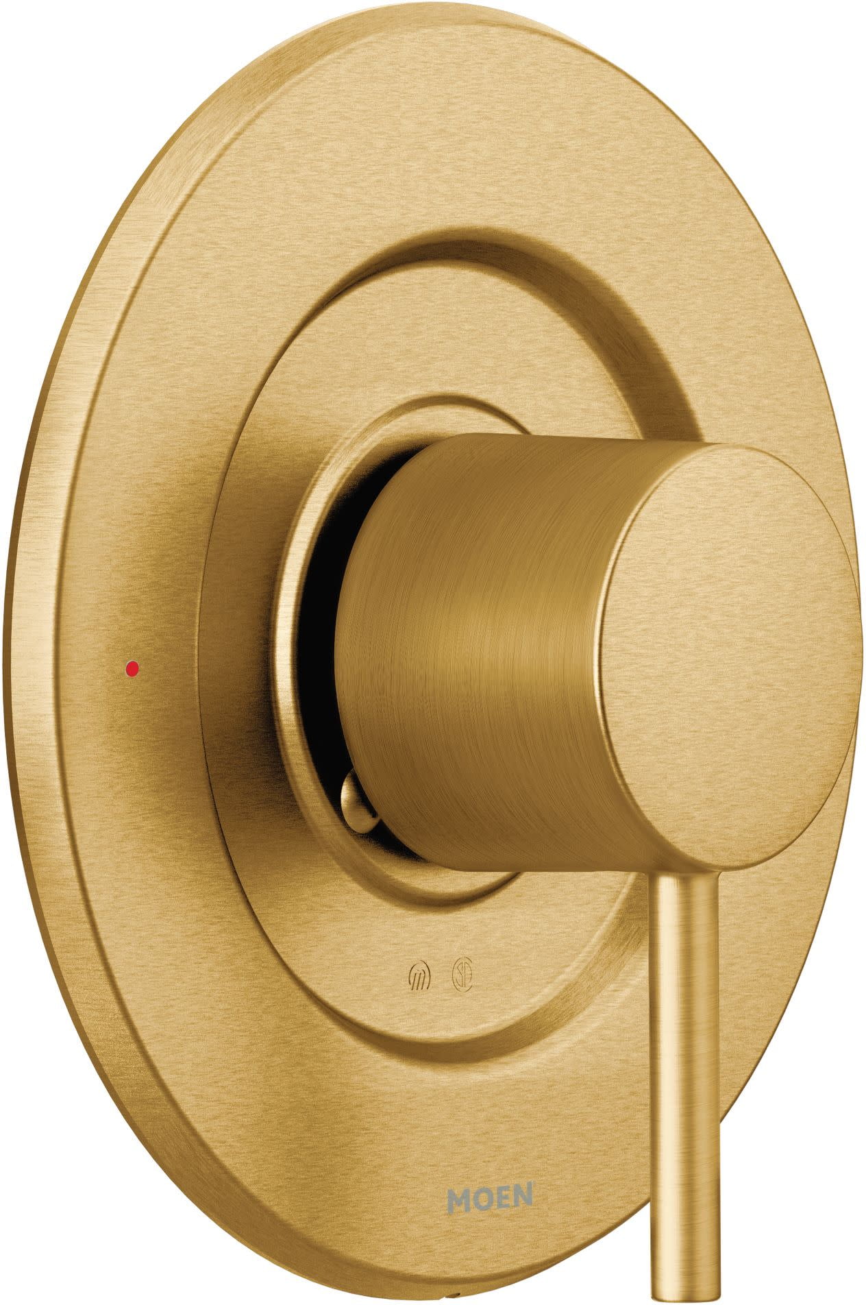 Modern Brushed Gold Wall-Mounted Lever Shower Handle Trim