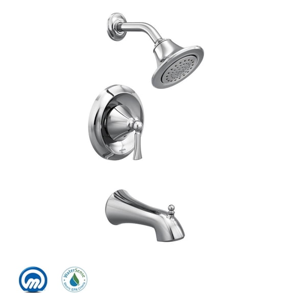 Moen T4503ep Wynford Single Handle Posi-Temp Pressure Balanced Tub And Shower Trim -