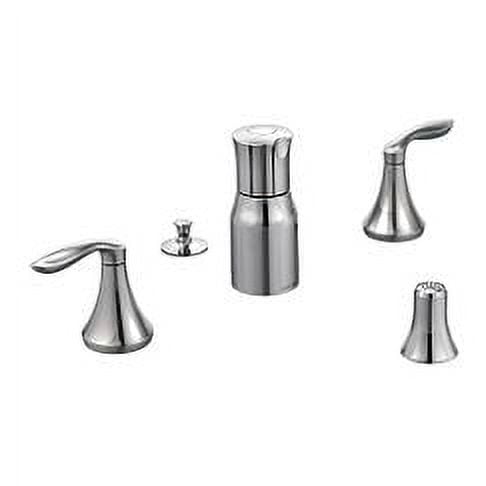 Eva Chrome Double Handle Vertical Spray Bidet Faucet
