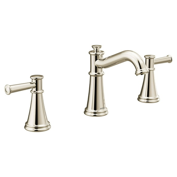 MOEN T6405NL Belfield 8 in. W Spread 2-Handle Bathroom Faucet in Polished Nickel