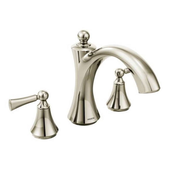 Moen T653 Wynford Deck Mounted Roman Tub Filler Trim - Nickel