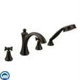 thumbnail image 1 of Moen T658 Wynford Deck Mounted Roman Tub Filler Trim - Bronze, 1 of 1